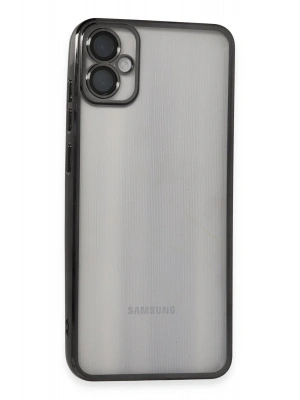 Newface Samsung Galaxy A05 Kılıf Razer Lensli Silikon - Siyah