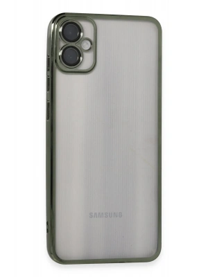 Newface Samsung Galaxy A05 Kılıf Razer Lensli Silikon - Yeşil