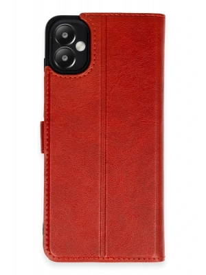 Newface Samsung Galaxy A05 Kılıf Trend S Plus Kapaklı Kılıf - Kırmızı