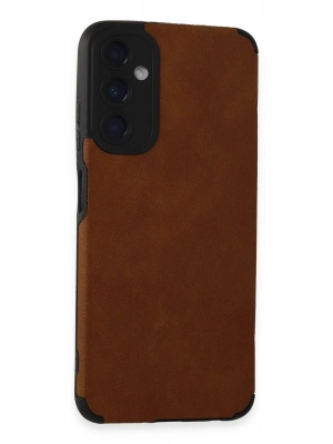 Newface Samsung Galaxy A05S Kılıf Loop Deri Silikon - Kahverengi