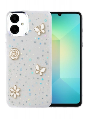 Newface Samsung Galaxy A06 Fiyonk Desenli Kapak - Desen 10