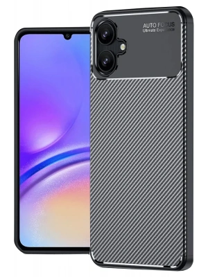 Newface Samsung Galaxy A06 Kılıf Auto Focus Karbon Kapak - Siyah