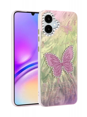 Newface Samsung Galaxy A06 Kılıf Blade Aynalı Desenli Kapak - Desen 5