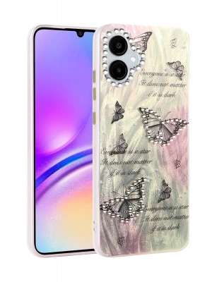 Newface Samsung Galaxy A06 Kılıf Blade Aynalı Desenli Kapak - Desen 6