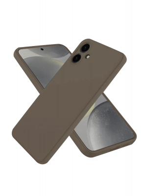 Newface Samsung Galaxy A06 Kılıf First Silikon - Kahverengi