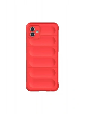 Newface Samsung Galaxy A06 Kılıf Optimum Silikon - Kırmızı