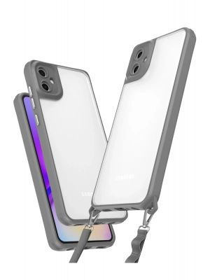 Newface Samsung Galaxy A06 Kılıf Penta Silikon Kılıf - Titan Gri