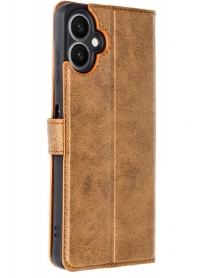 Newface Samsung Galaxy A06 Kılıf Trend S Plus Kapaklı Kılıf - Taba