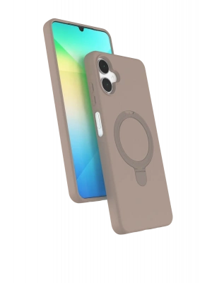 Newface Samsung Galaxy A06 Regal Magsafe Standlı Kapak - Çöl Titanyum