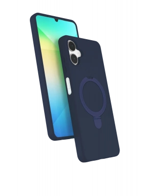Newface Samsung Galaxy A06 Regal Magsafe Standlı Kapak - Lacivert