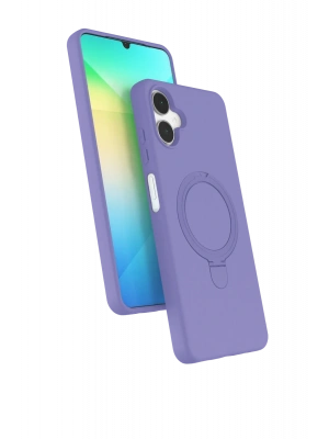 Newface Samsung Galaxy A06 Regal Magsafe Standlı Kapak - Lila