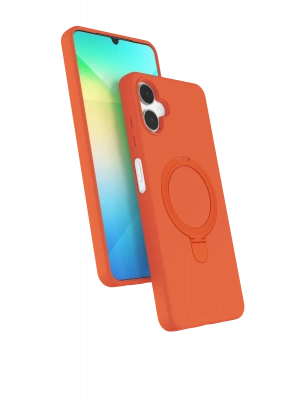 Newface Samsung Galaxy A06 Regal Magsafe Standlı Kapak - Turuncu