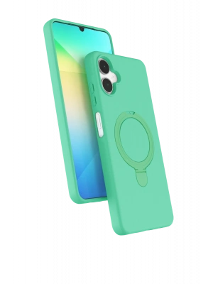 Newface Samsung Galaxy A06 Regal Magsafe Standlı Kapak - Yeşil
