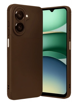 Newface Samsung Galaxy A07 4G Auto Focus Karbon Kapak - Kahverengi