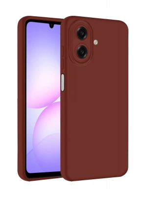 Newface Samsung Galaxy A07 4G First Silikon - Bordo