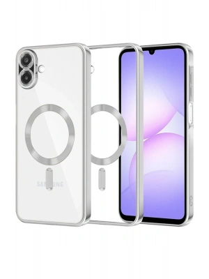 Newface Samsung Galaxy A07 4G Kross Magneticsafe Kapak - Gümüş