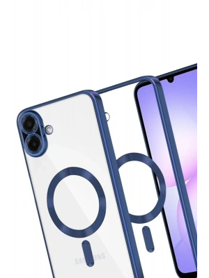 Newface Samsung Galaxy A07 4G Kross Magneticsafe Kapak - Lacivert