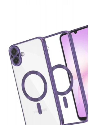 Newface Samsung Galaxy A07 4G Kross Magneticsafe Kapak - Mor