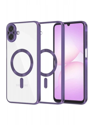 Newface Samsung Galaxy A07 4G Kross Magneticsafe Kapak - Mor