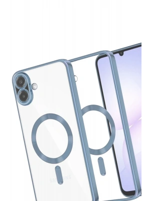 Newface Samsung Galaxy A07 4G Kross Magneticsafe Kapak - Sierra Blue