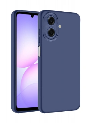 Newface Samsung Galaxy A07 4G Nano içi Kadife Silikon - Lacivert