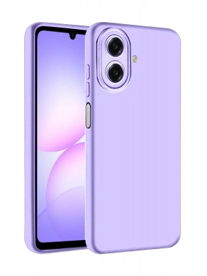 Newface Samsung Galaxy A07 4G Nano içi Kadife Silikon - Lila