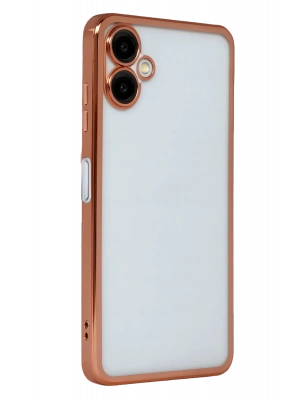 Newface Samsung Galaxy A07 4G Razer Lensli Silikon - Çöl Titanyum