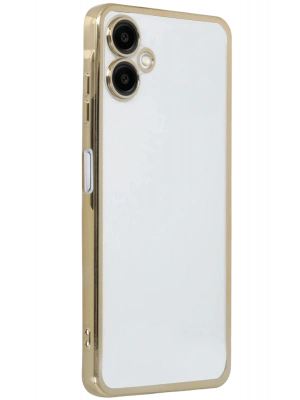 Newface Samsung Galaxy A07 4G Razer Lensli Silikon - Gold