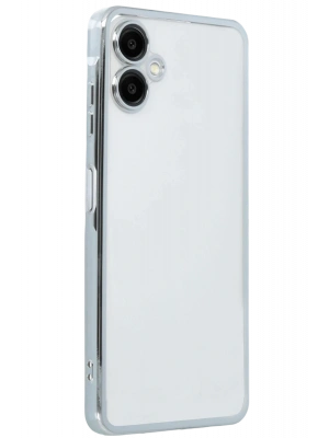 Newface Samsung Galaxy A07 4G Razer Lensli Silikon - Gümüş