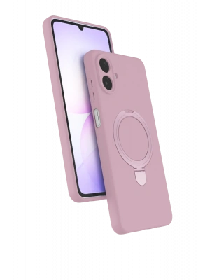 Newface Samsung Galaxy A07 4G Regal Magsafe Standlı Kapak - Açık Pembe