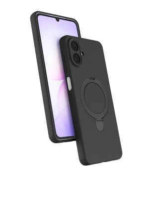 Newface Samsung Galaxy A07 4G Regal Magsafe Standlı Kapak - Siyah