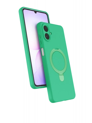 Newface Samsung Galaxy A07 4G Regal Magsafe Standlı Kapak - Yeşil