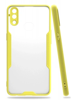 Newface Samsung Galaxy A10S Kılıf Platin Silikon - Sarı