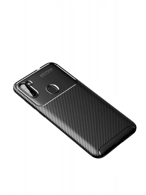 Newface Samsung Galaxy A11 Kılıf Auto Focus Karbon Kapak - Siyah