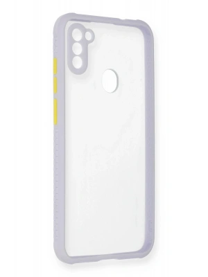 Newface Samsung Galaxy A11 Kılıf Miami Şeffaf Silikon - Lila