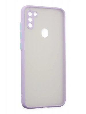 Newface Samsung Galaxy A11 Kılıf Montreal Silikon Kapak - Mor