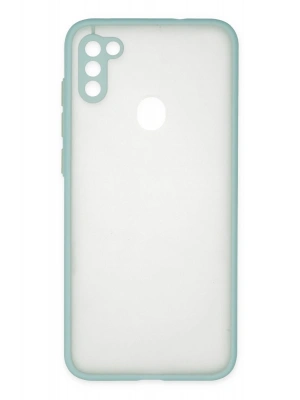 Newface Samsung Galaxy A11 Kılıf Montreal Silikon Kapak - Turkuaz