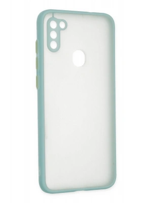 Newface Samsung Galaxy A11 Kılıf Montreal Silikon Kapak - Turkuaz