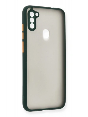 Newface Samsung Galaxy A11 Kılıf Montreal Silikon Kapak - Yeşil