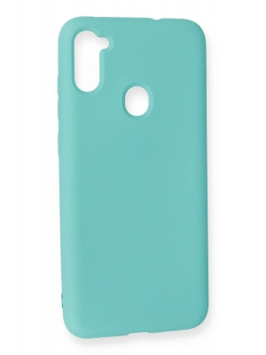 Newface Samsung Galaxy A11 Kılıf Nano içi Kadife Silikon - Turkuaz