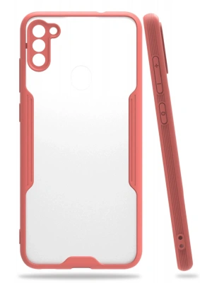 Newface Samsung Galaxy A11 Kılıf Platin Silikon - Pembe