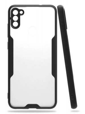 Newface Samsung Galaxy A11 Kılıf Platin Silikon - Siyah