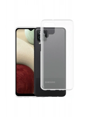 Newface Samsung Galaxy A12 Kılıf Lüx Şeffaf Silikon