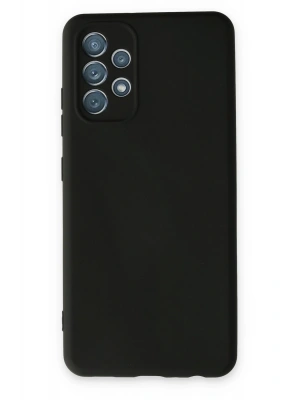 Newface Samsung Galaxy A13 4G Kılıf Nano içi Kadife Silikon - Siyah