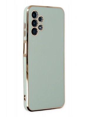 Newface Samsung Galaxy A13 4G Kılıf Volet Silikon - Açık Yeşil