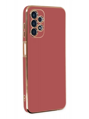 Newface Samsung Galaxy A13 4G Kılıf Volet Silikon - Kırmızı