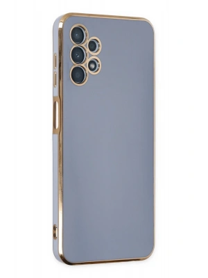 Newface Samsung Galaxy A13 4G Kılıf Volet Silikon - Mavi