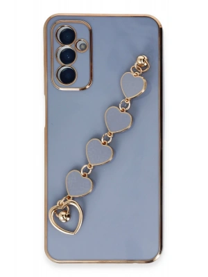 Newface Samsung Galaxy A14 4G Kılıf Esila Silikon - Gri