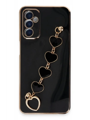 Newface Samsung Galaxy A14 4G Kılıf Esila Silikon - Siyah