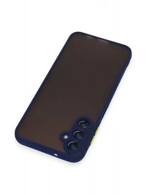 Newface Samsung Galaxy A14 4G Kılıf Montreal Silikon Kapak - Lacivert